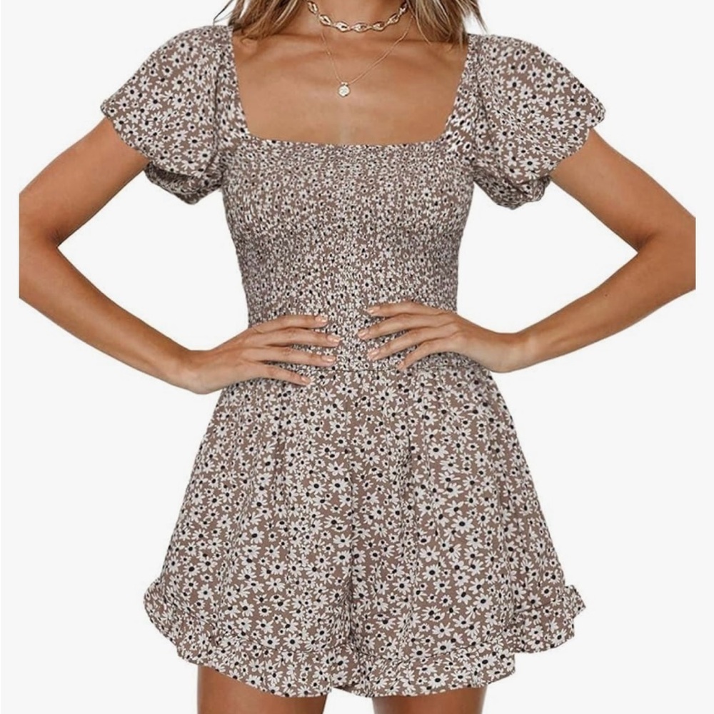 Jeanewpole1 • Smocked short sleeve romper